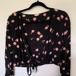 Brandy Melville Tie Front Crop